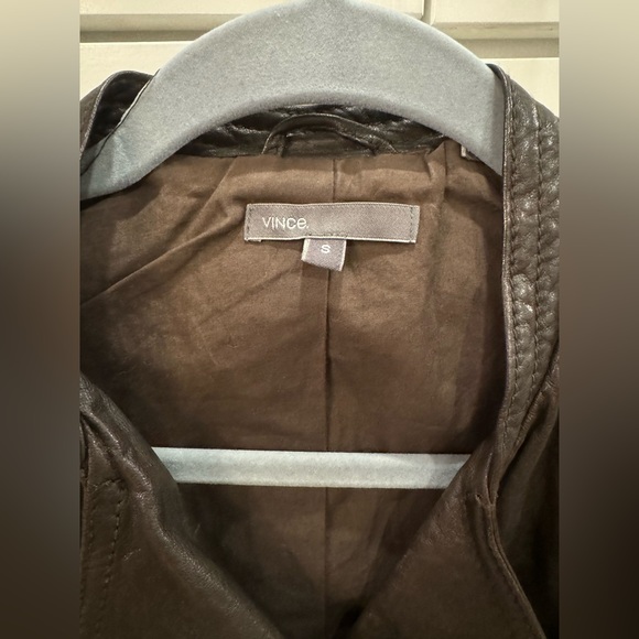 Vince Leather Jacket - Small - Picture 2 of 8